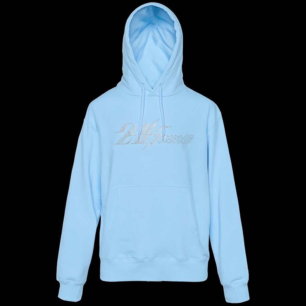 RHINESTONE PULLOVER HOODIE 詳細画像 L.Blue 9