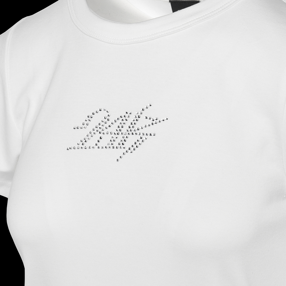 WMNS RHINESTONE TEE 詳細画像 O.White 7