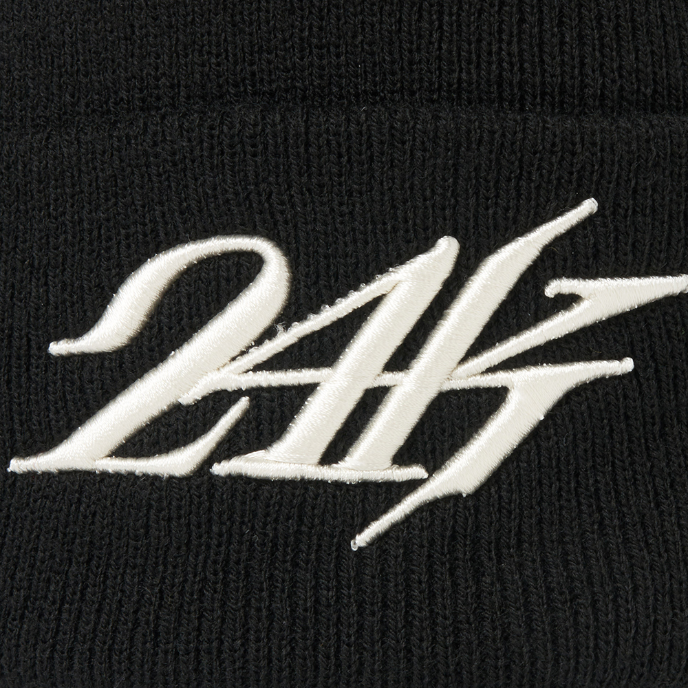 EMBROIDERED LOGO BEANIE 詳細画像 Black 3