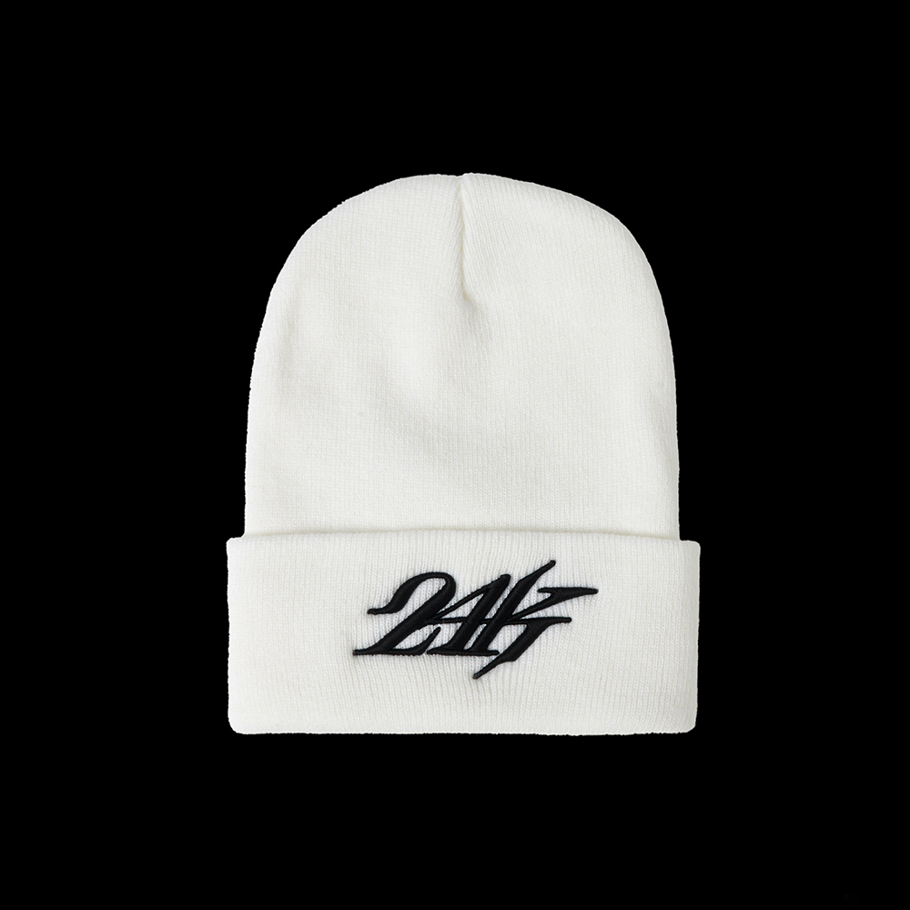 EMBROIDERED LOGO BEANIE 詳細画像 O.White 4