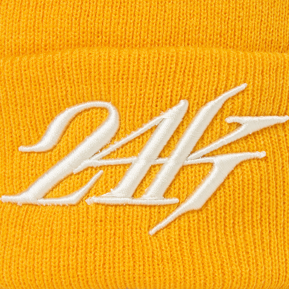 EMBROIDERED LOGO BEANIE 詳細画像 Mustard 7