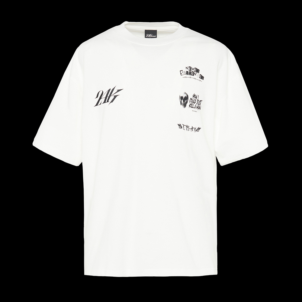 GRIME GRAPHIC SS TEE 詳細画像 O.White 1