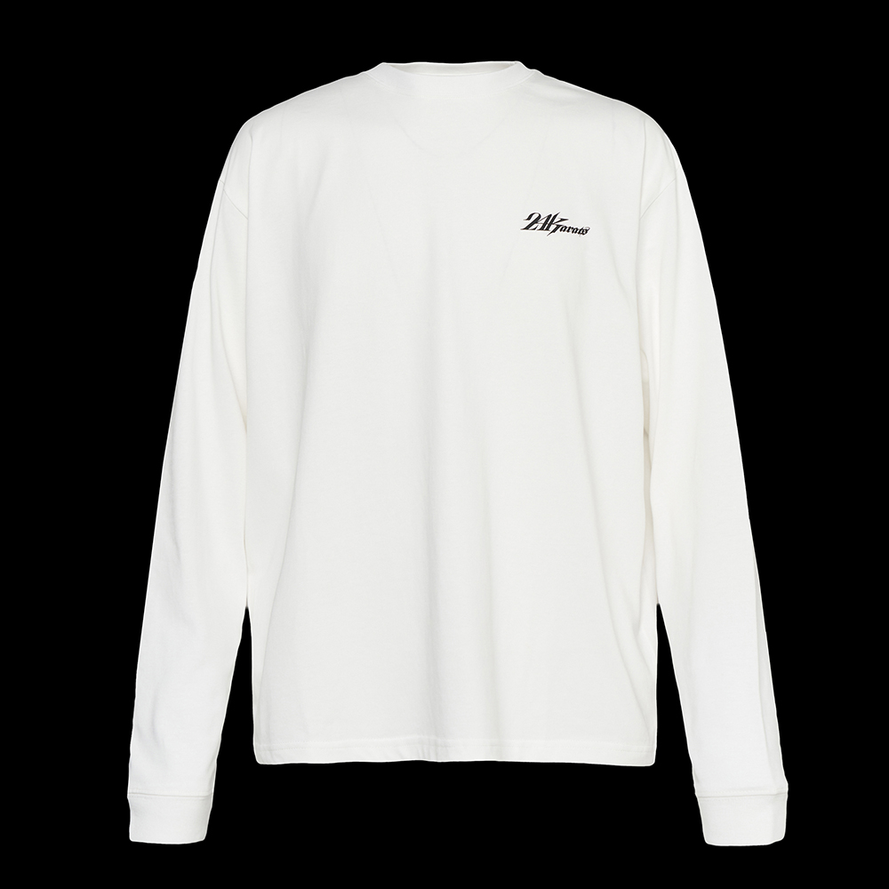 BACK PT LOGO TEE LS 詳細画像 O.White 1