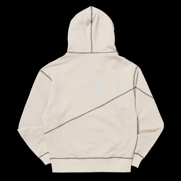 CONTRAST STITCH PULLOVER HOODIE 詳細画像 O.White 2