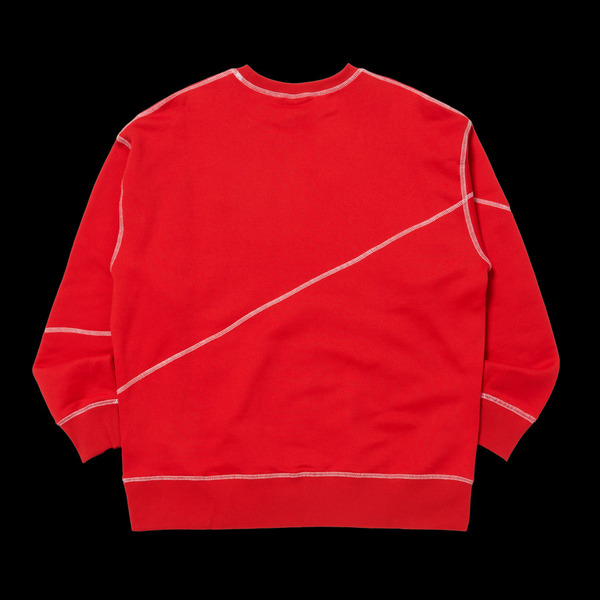 CONTRAST STITCH CREWNECK SWEAT SHIRTS 詳細画像 O.White 2