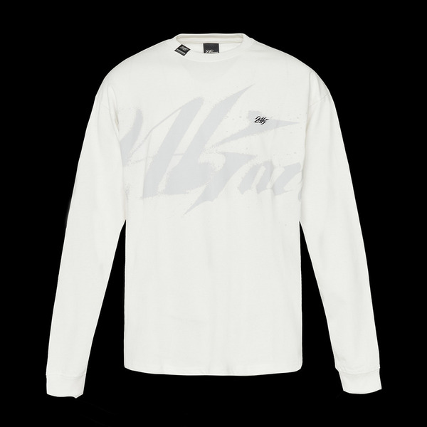 OVER PRINT LS TEE 詳細画像 O.White 1