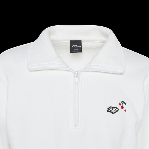 OP LABEL HALFZIP SWEATSHIRTS 詳細画像 White 3