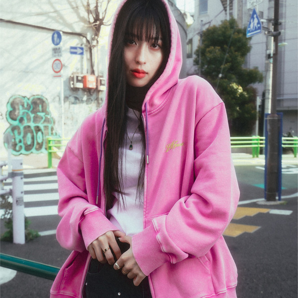 PIGMENT FULL ZIP HOODIE 詳細画像 Pink 14