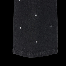 RHINESTONE DENIM BAGGY PANTS 詳細画像