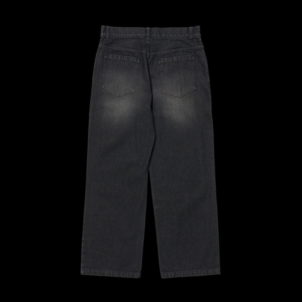 RHINESTONE DENIM BAGGY PANTS 詳細画像 Black 5