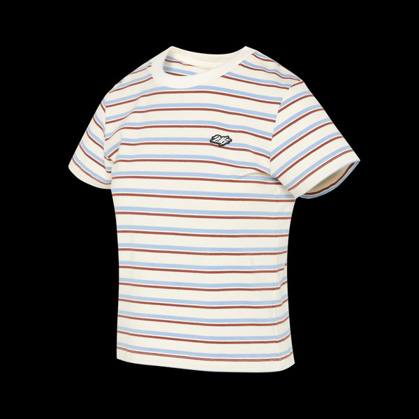WMNS MULTI BORDER SS TEE				 				 詳細画像 White 5