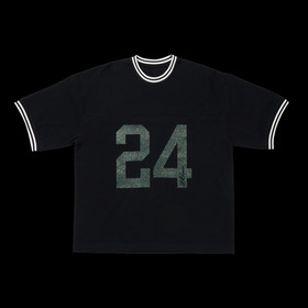 24 GLITTER FOOTBALL SS TEE 詳細画像