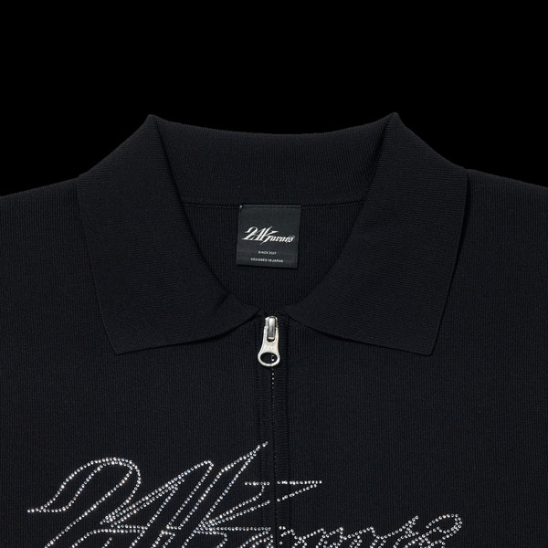 WMNS RIB FULL ZIP POLO 詳細画像 White 2
