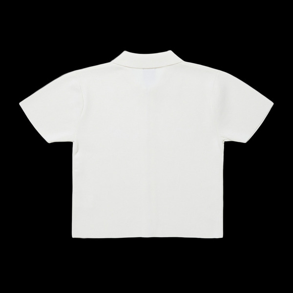 WMNS RIB FULL ZIP POLO 詳細画像 White 5