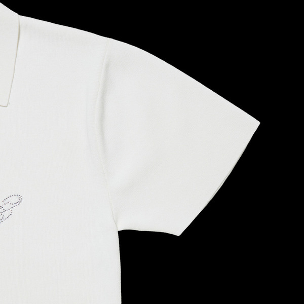 WMNS RIB FULL ZIP POLO 詳細画像 White 6