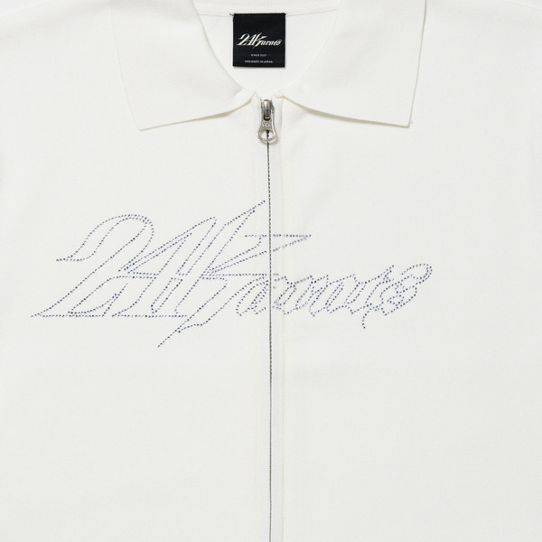 WMNS RIB FULL ZIP POLO 詳細画像 White 8