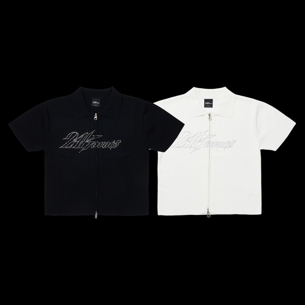 WMNS RIB FULL ZIP POLO 詳細画像 White 9