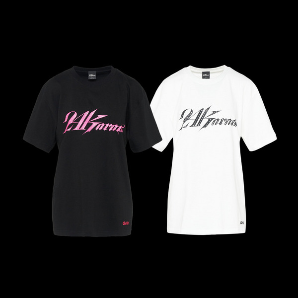 MENS RHINESTONE LOGO TEE (Girls² ver) 詳細画像 White 9