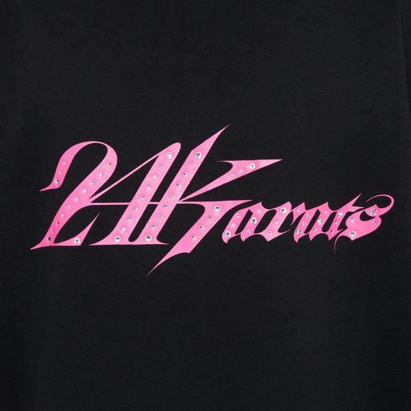 MENS RHINESTONE LOGO ZIP HOODIE (Girls² ver) 詳細画像 Black 11