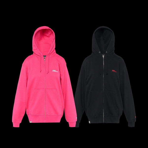 MENS RHINESTONE LOGO ZIP HOODIE (Girls² ver) 詳細画像 Black 12