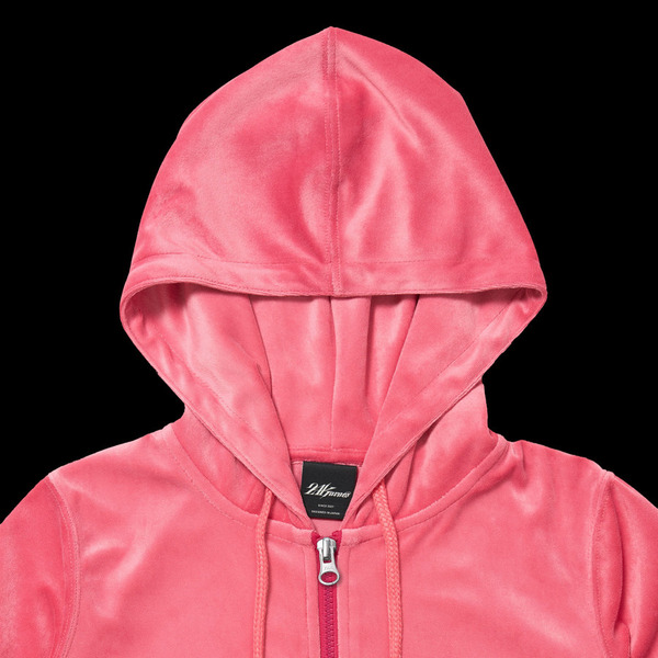 WMNS RHINESTONE VELOUR HOODIE 詳細画像 Pink 6