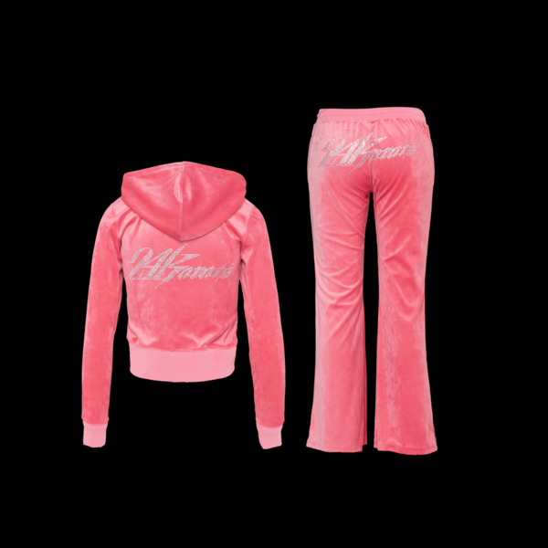 WMNS RHINESTONE VELOUR SET-UP 詳細画像 Pink 1