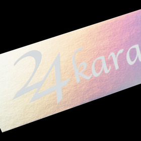 Slanted Logo Aurora Sticker 詳細画像