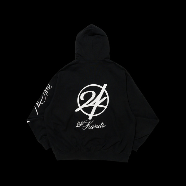 24K×THE REASON ZIP HOODIE 詳細画像 Black 1