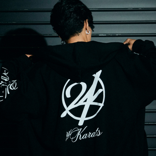 24K&times;THE REASON ZIP HOODIE 詳細画像 Black 13